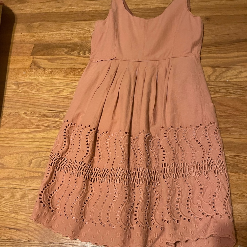J. Crew Lt Terra Cotta Lined Dress